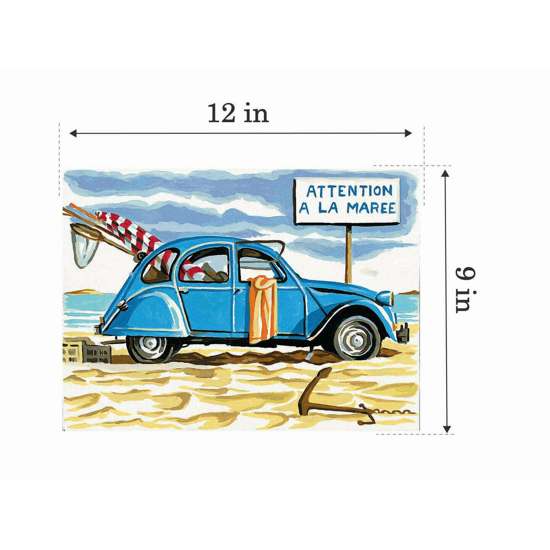 Needlepoint canvas for halfstitch without yarn Unit-Can.Ts Att.A La Maree MRCU722226 Margot de Paris Printed Tapestry Canvas