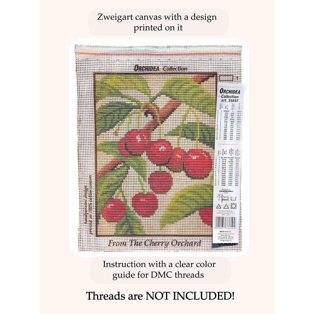 Needlepoint canvas for halfstitch without yarn Winter 2564D - Printed Tapestry Canvas