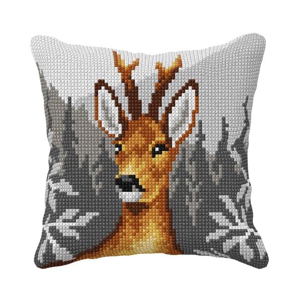 Cushion cross stitch kit  "Deer" 99014