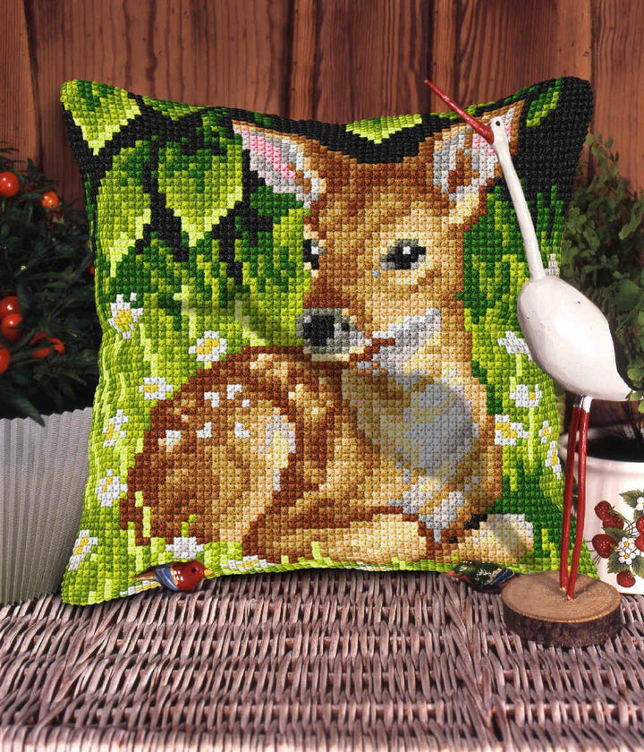 Cushion cross stitch kit  "Roe deer" 9566