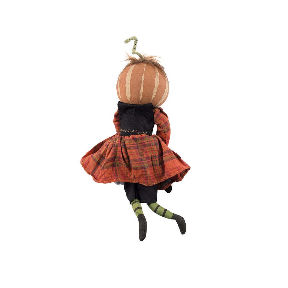 Nelly Pumpkin Head Girl Gathered Traditions Art Doll by Joe Spencer 2