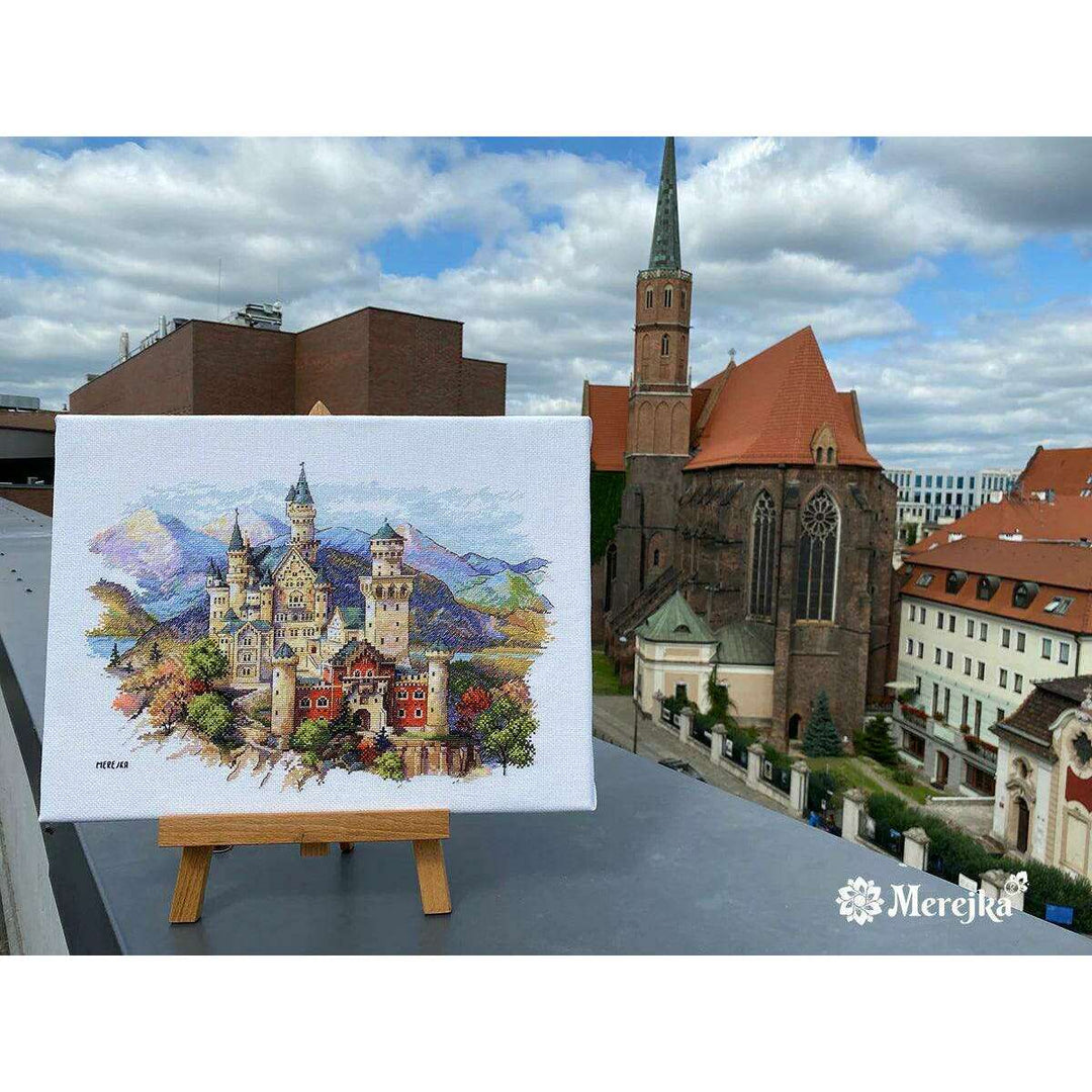 Neuschwanstein Castle K-201 Counted Cross-Stitch Kit
