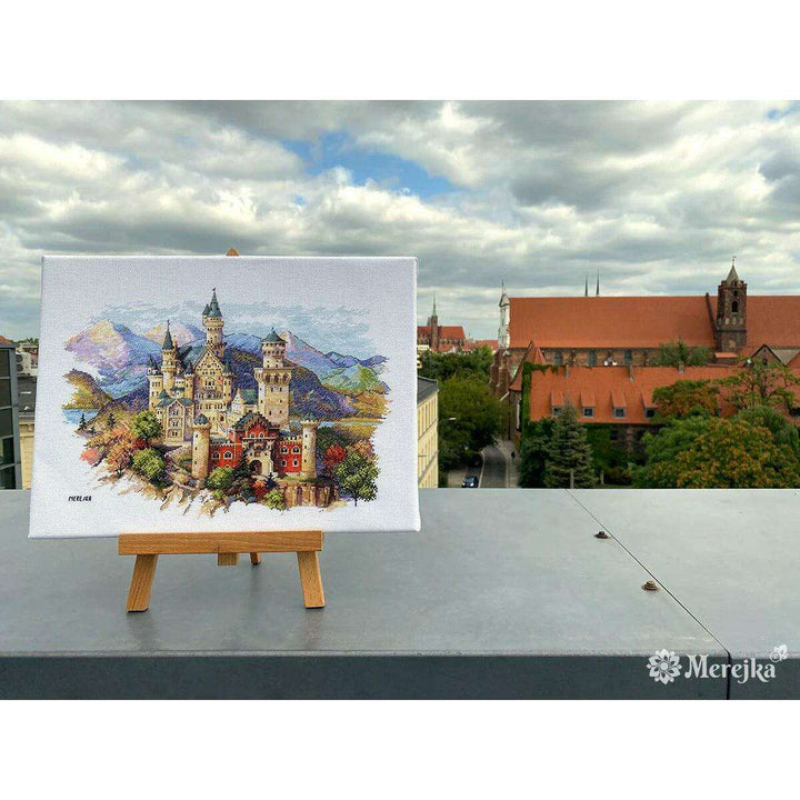 Neuschwanstein Castle K-201 Counted Cross-Stitch Kit
