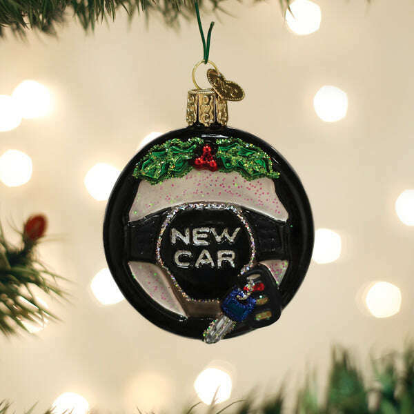 Old World Christmas New Car Blown Glass Ornament