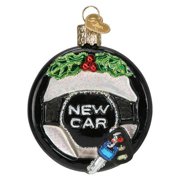 Old World Christmas New Car Blown Glass Ornament