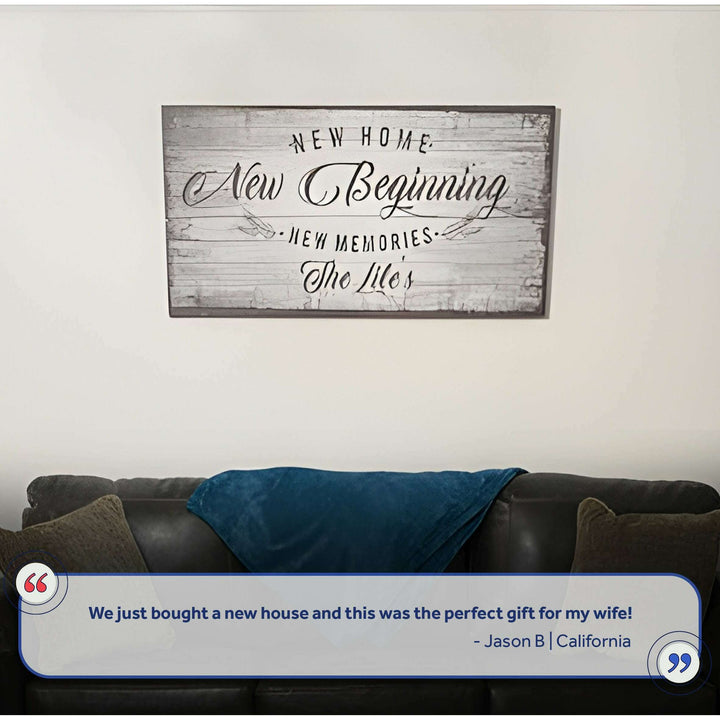 New Home, New Beginning Sign IV