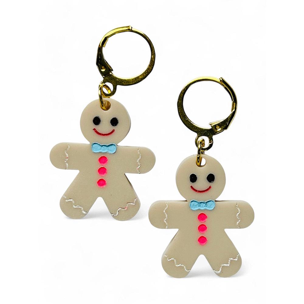 NEW! "I PICCOLINI" Earrings - Gingerbread Man Earrings image 1