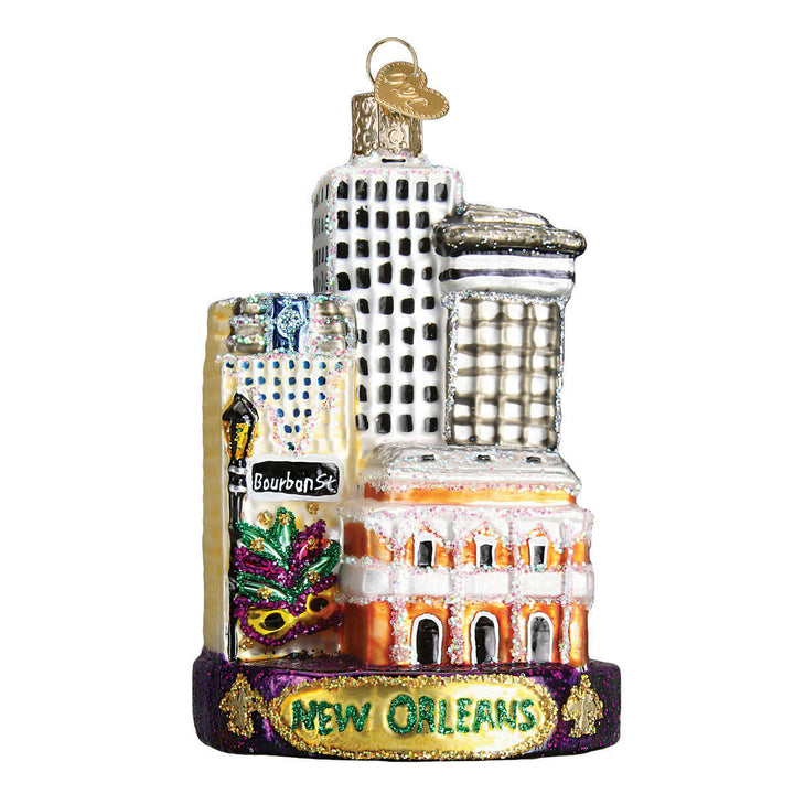 Old World Christmas New Orleans Blown Glass Ornament