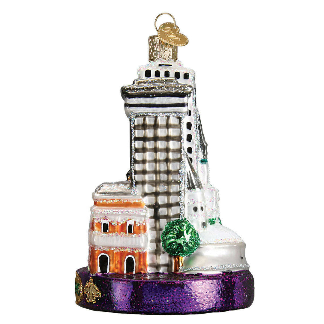 Old World Christmas New Orleans Blown Glass Ornament