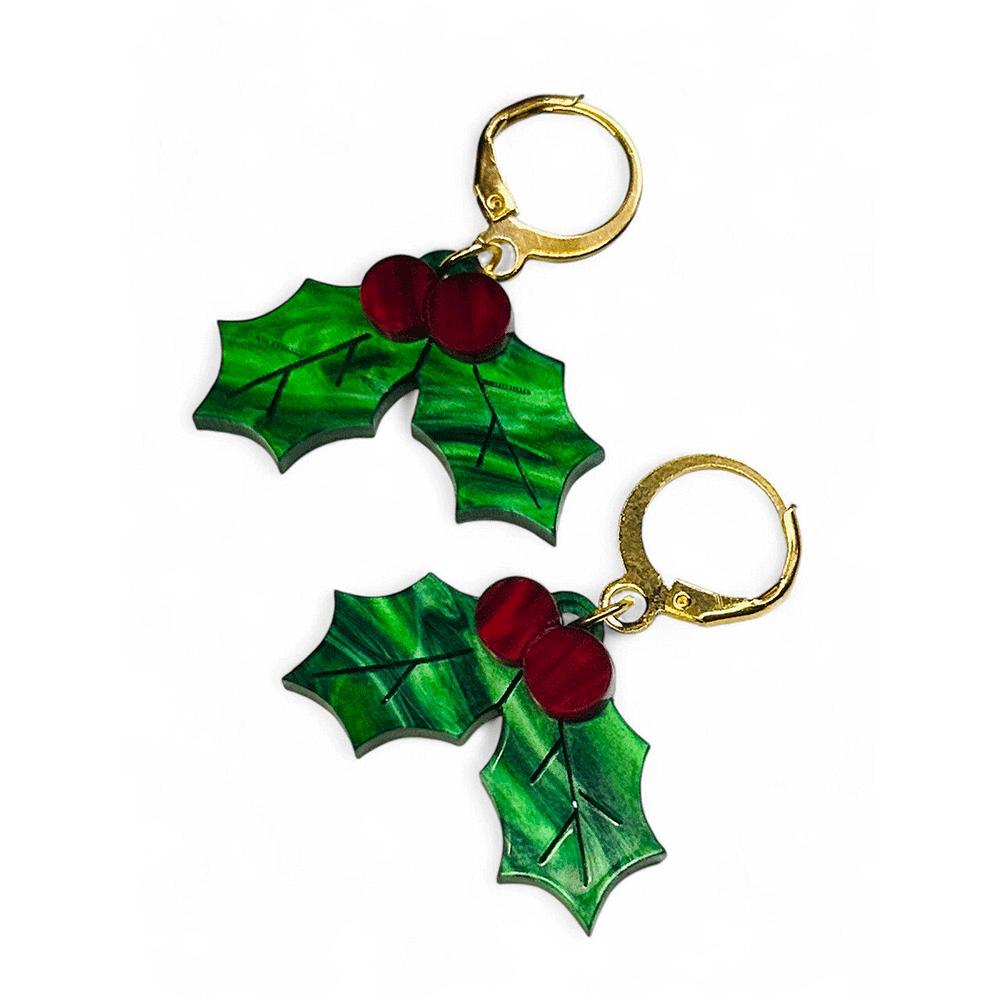 NEW! "THE LITTLE ONES" Earrings - Christmas Mistletoe image 2