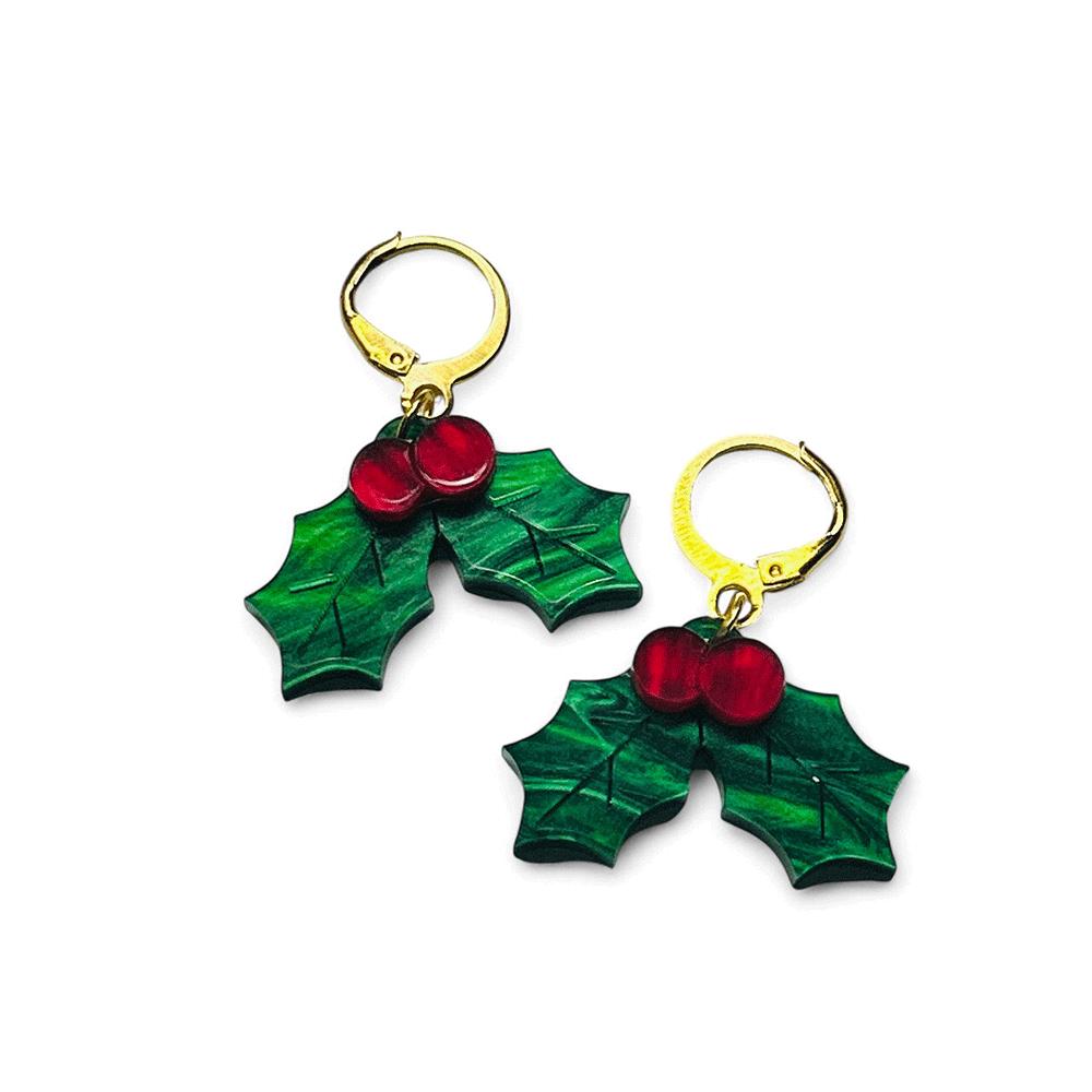 NEW! "THE LITTLE ONES" Earrings - Christmas Mistletoe image 4