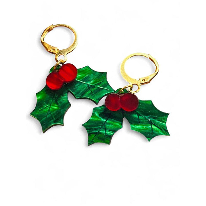 NEW! "THE LITTLE ONES" Earrings - Christmas Mistletoe image