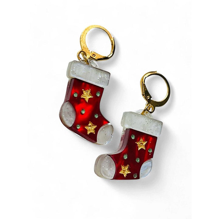 NEW! "THE LITTLE ONES" Earrings - Mini Christmas Sock image 1