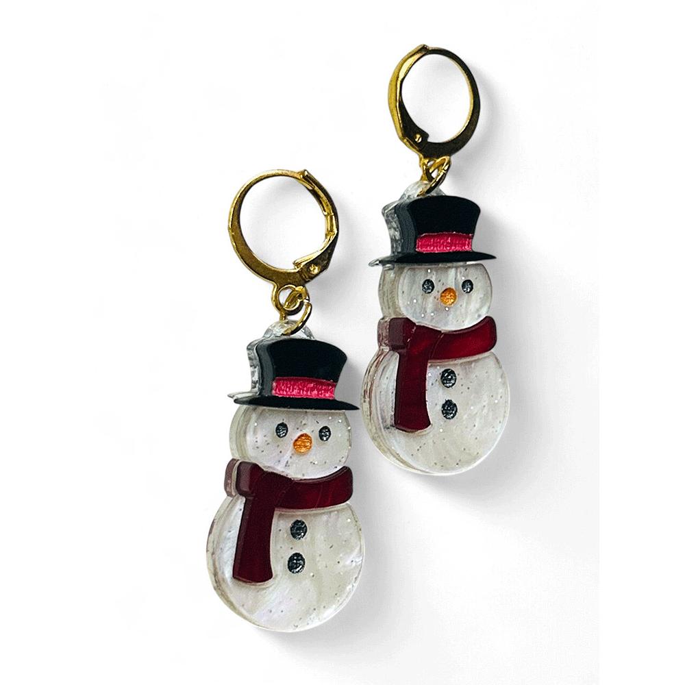 NEW! "THE LITTLE ONES" Earrings - Mini Snowman image 1