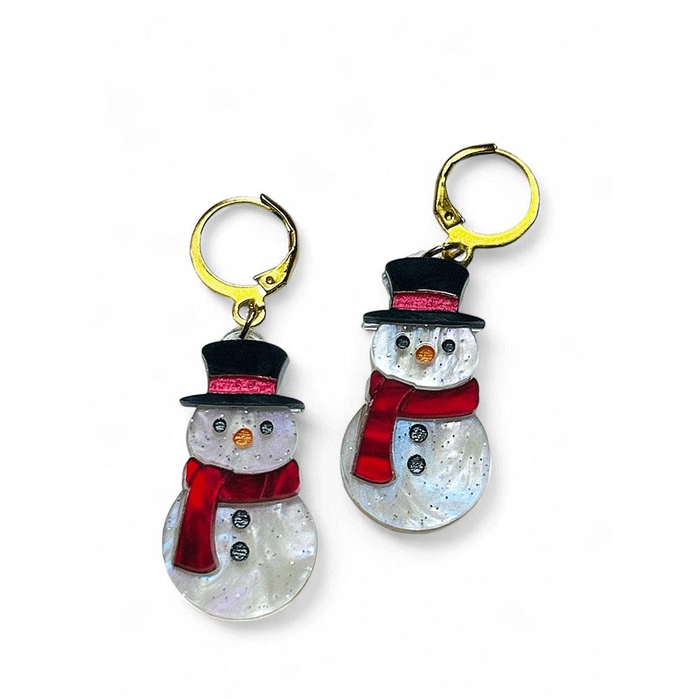 NEW! "THE LITTLE ONES" Earrings - Mini Snowman image 2