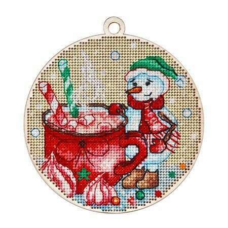 New Year's - snowman Counted cross stitch kit 5515A