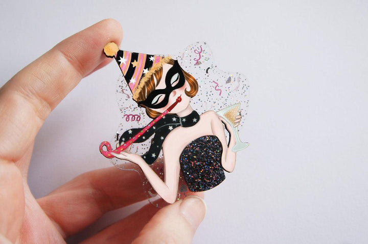 New Years Eve Party Brooch by Laliblue - Quirks!