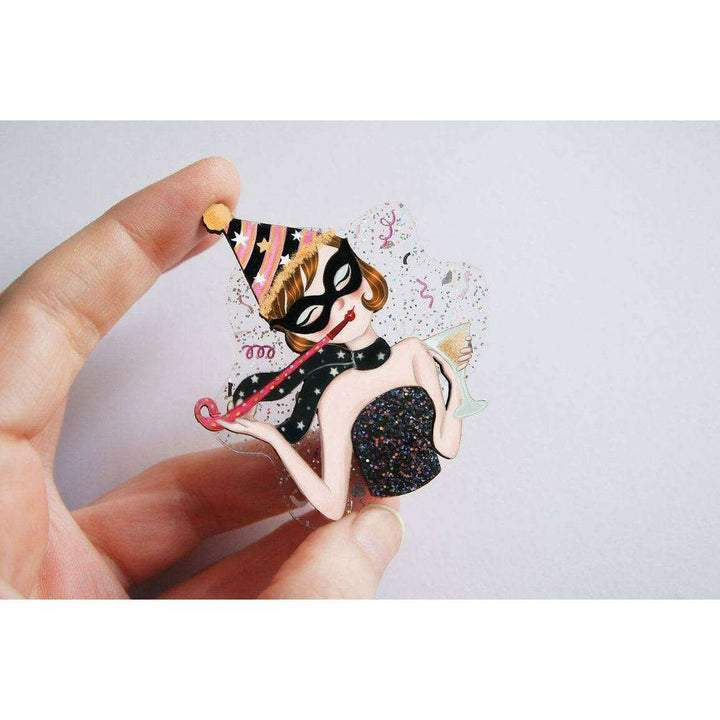 New Years Eve Party Brooch by Laliblue - Quirks!