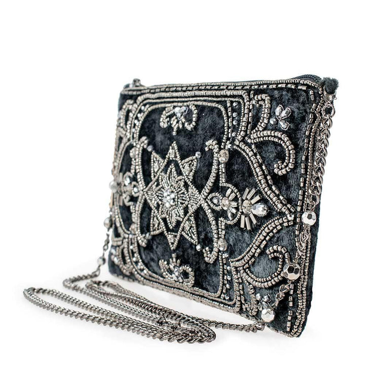 Night Light, Pewter Mini Crossbody Handbag by Mary Frances image 3