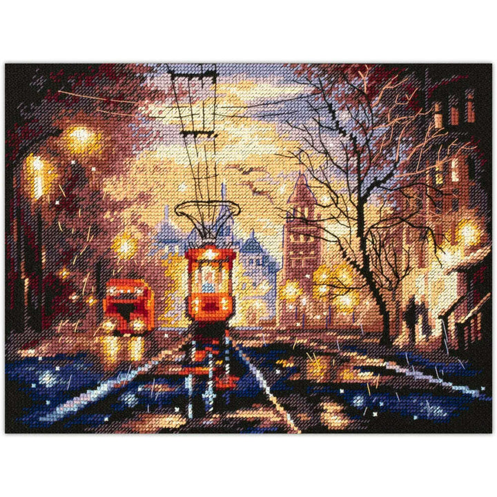 Night Tram 550-760 Counted Cross-Stitch Kit