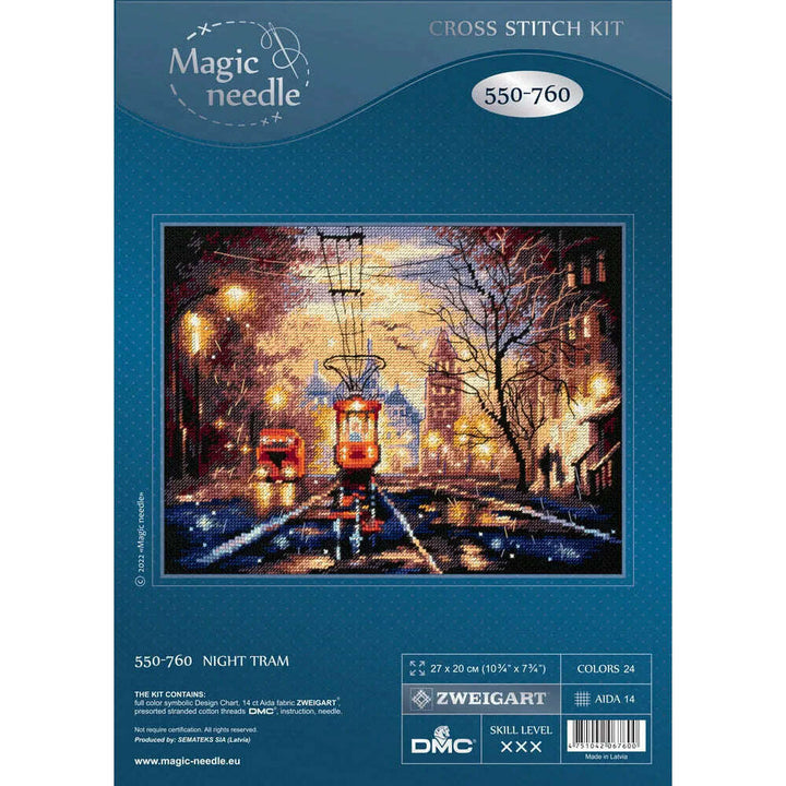 Night Tram 550-760 Counted Cross-Stitch Kit