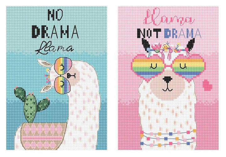 No drama Llama L8044 Counted Cross Stitch Kit