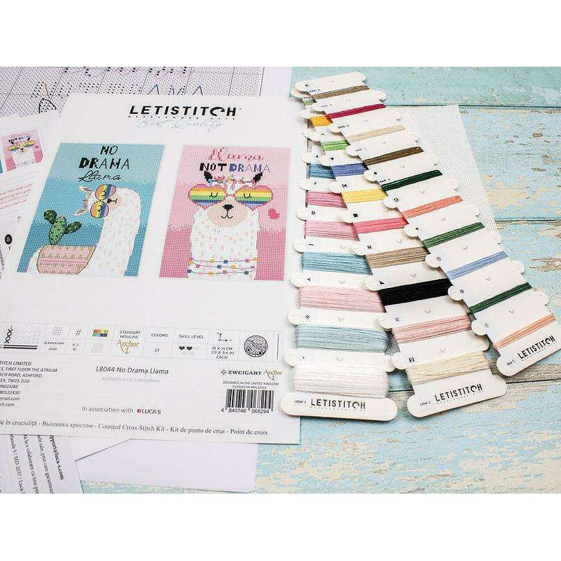 No drama Llama L8044 Counted Cross Stitch Kit