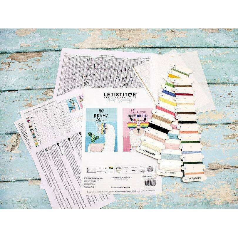 No drama Llama L8044 Counted Cross Stitch Kit