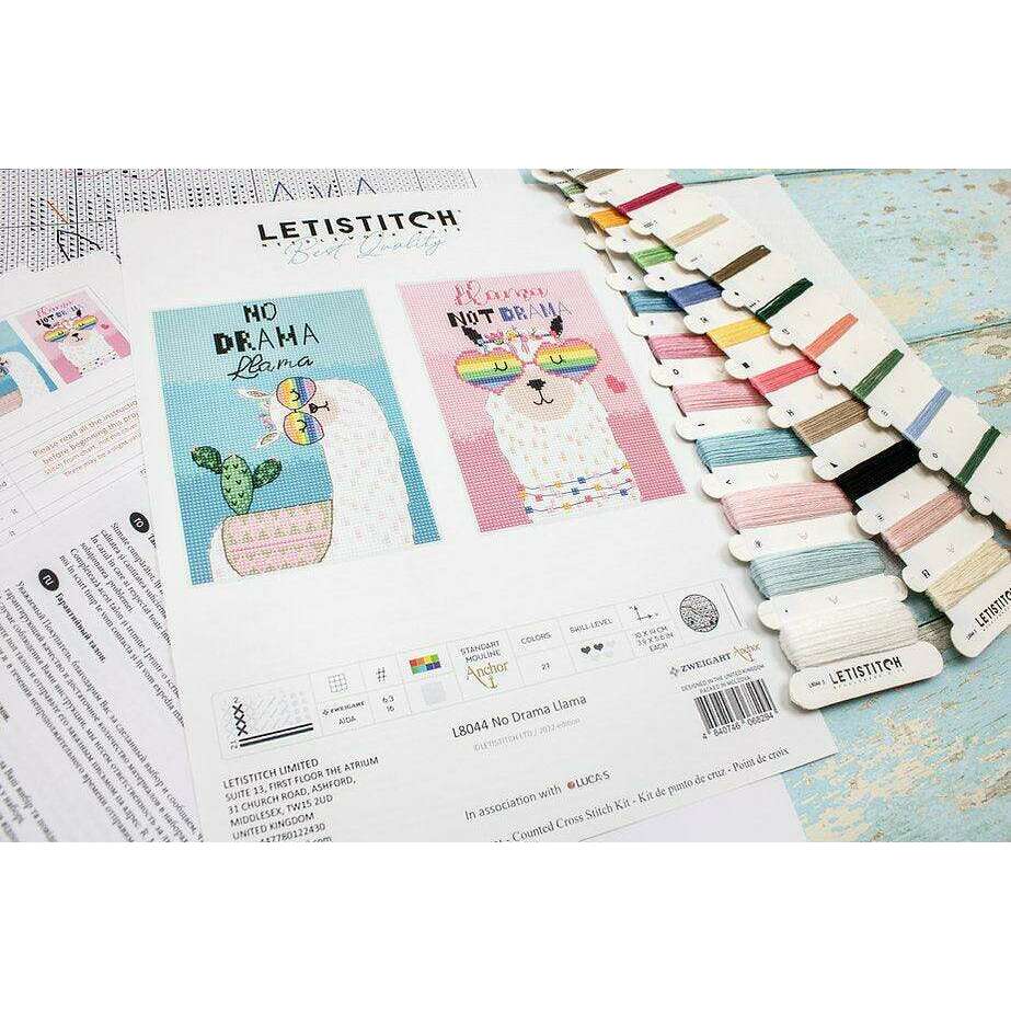 No drama Llama L8044 Counted Cross Stitch Kit