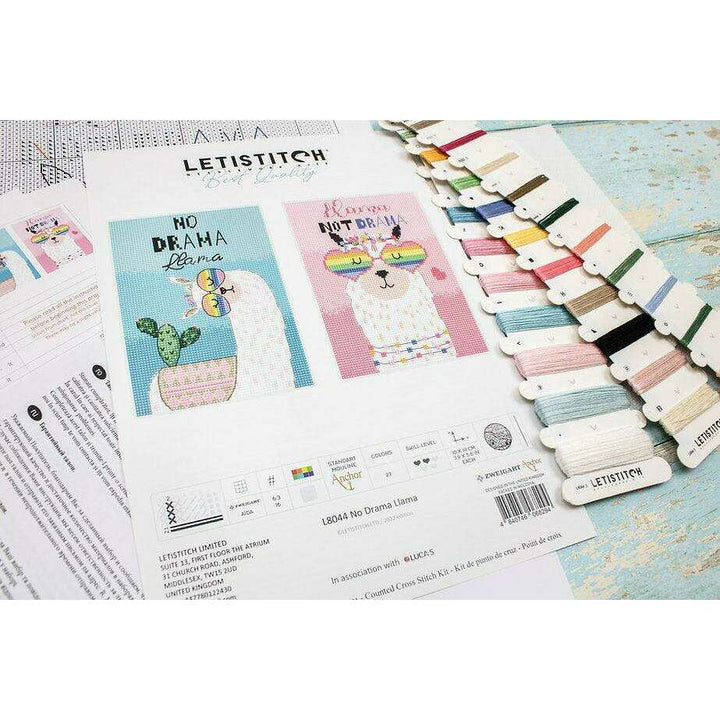 No drama Llama L8044 Counted Cross Stitch Kit