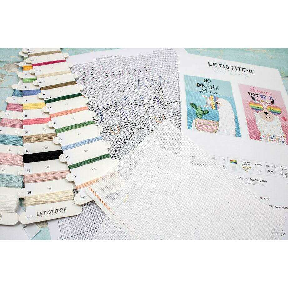 No drama Llama L8044 Counted Cross Stitch Kit