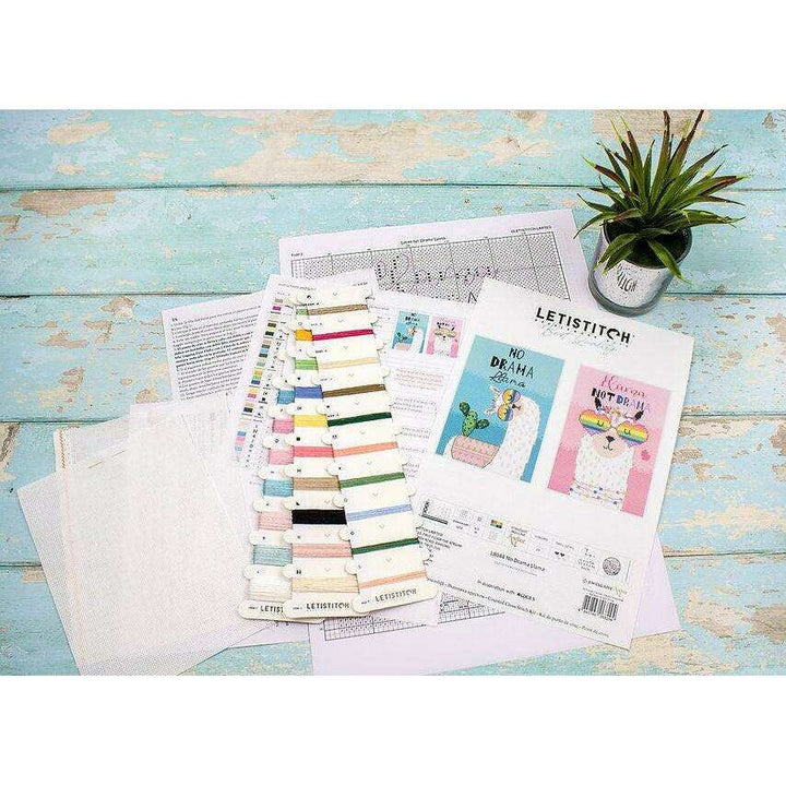 No drama Llama L8044 Counted Cross Stitch Kit