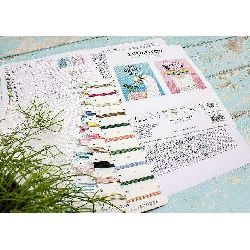 No drama Llama L8044 Counted Cross Stitch Kit