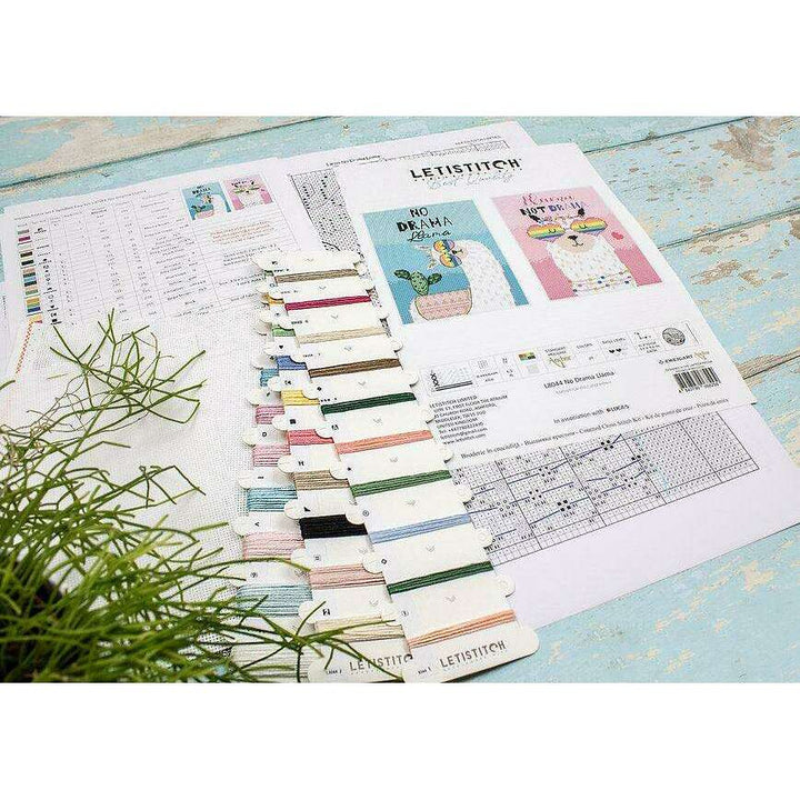 No drama Llama L8044 Counted Cross Stitch Kit