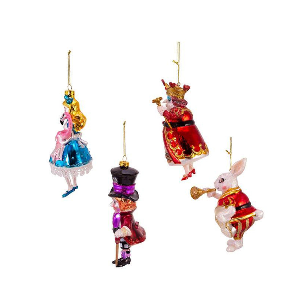 Noble Gems&trade; Alice In Wonderland Glass Ornaments, 4-Piece Box Set by Kurt Adler image 2