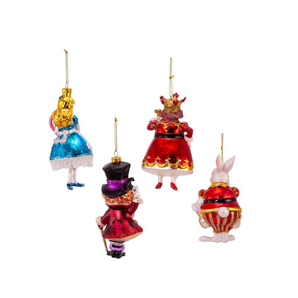 Noble Gems&trade; Alice In Wonderland Glass Ornaments, 4-Piece Box Set by Kurt Adler image 3