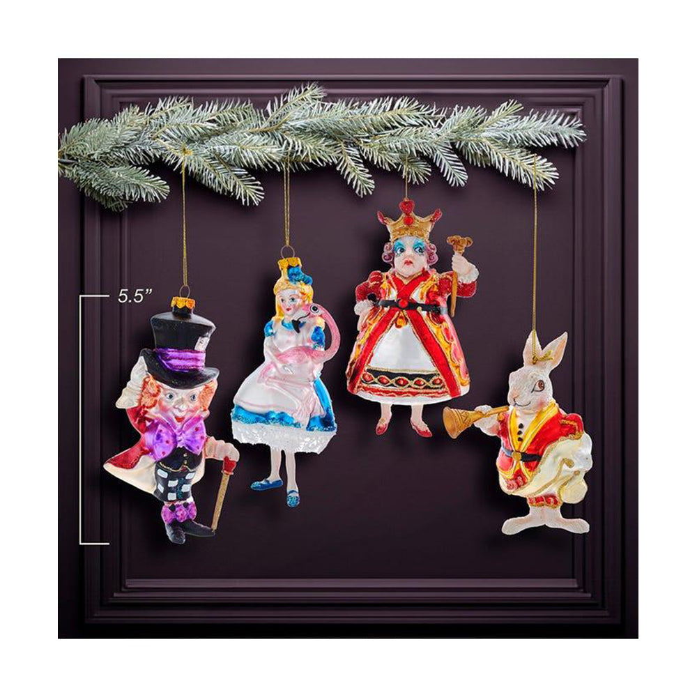 Noble Gems&trade; Alice In Wonderland Glass Ornaments, 4-Piece Box Set by Kurt Adler image 6