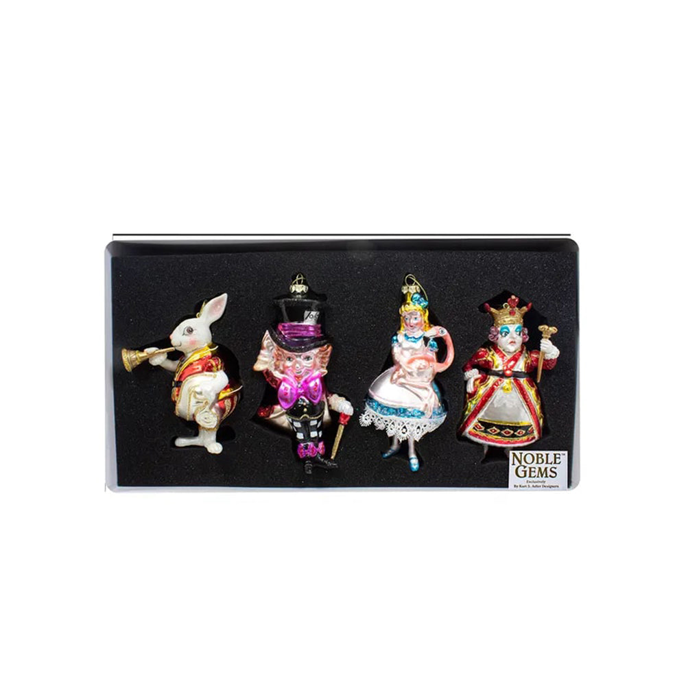 Noble Gems&trade; Glass Wonderland Ornament Set, 4-Piece Box by Kurt Adler image 7