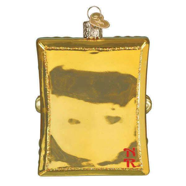 Old World Christmas Norman Rockwell Boy & Girl Blown Glass Ornament