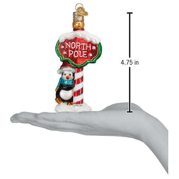 Old World Christmas North Pole Blown Glass Ornament