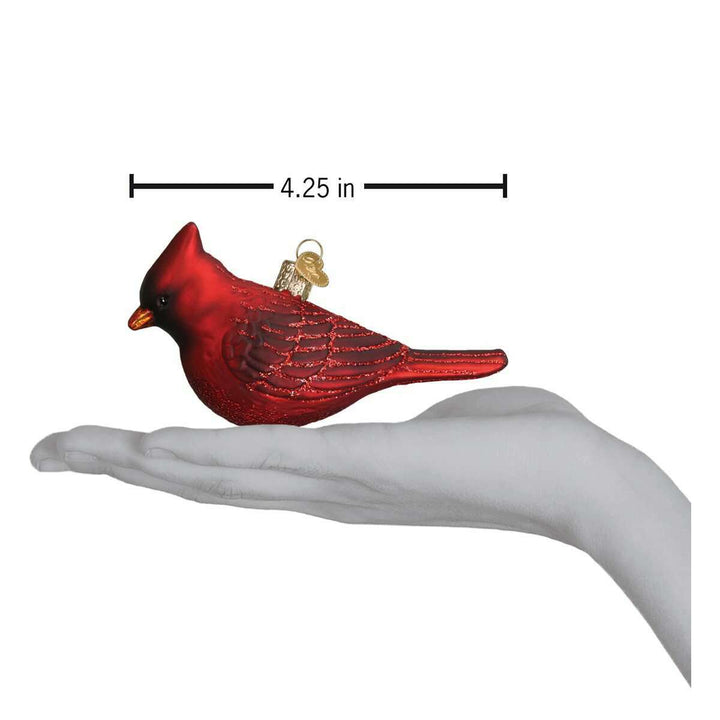 Old World Christmas Northern Cardinal Blown Glass Ornament