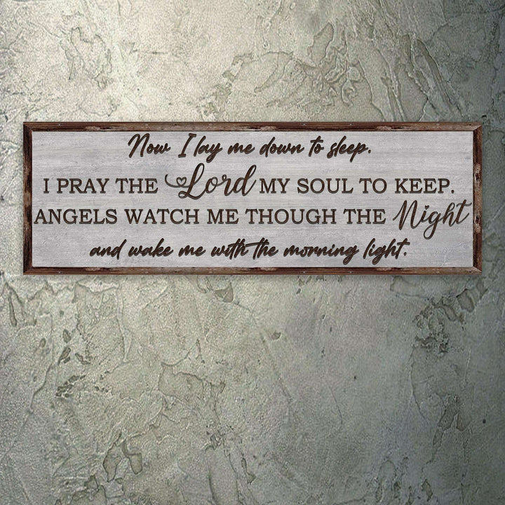 Now I Lay Me Down To Sleep Sign
