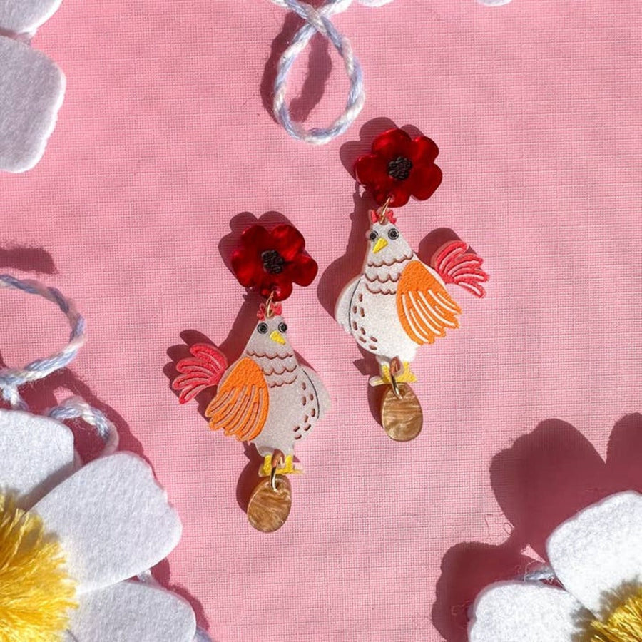 Nugget the Chicken Earrings 