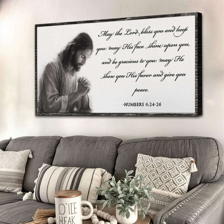 Numbers 6:24-26 - May The Lord Bless You Faith Sign IV