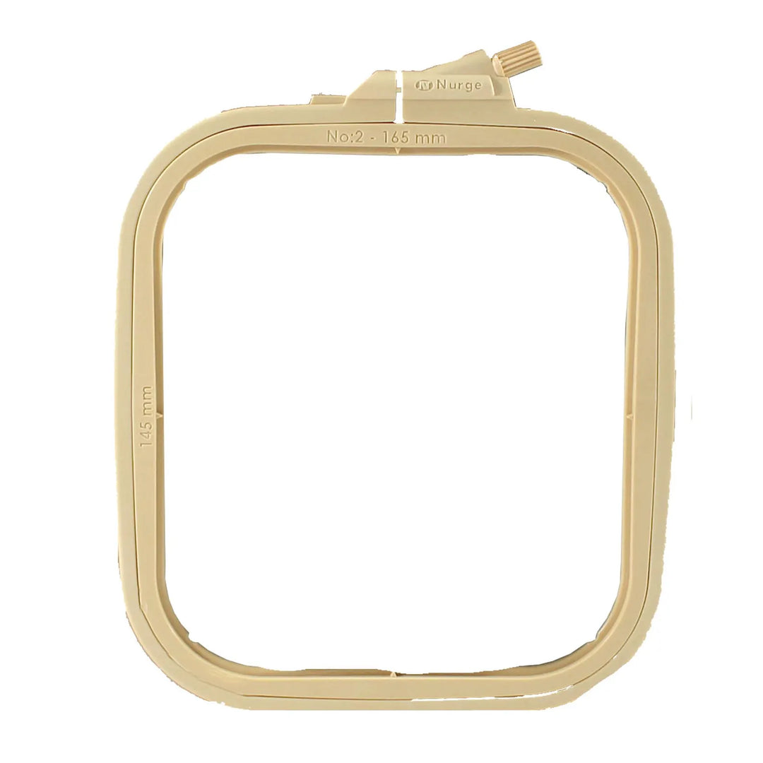 Plastic Square Hoop by Nurge 170-12 Caramel