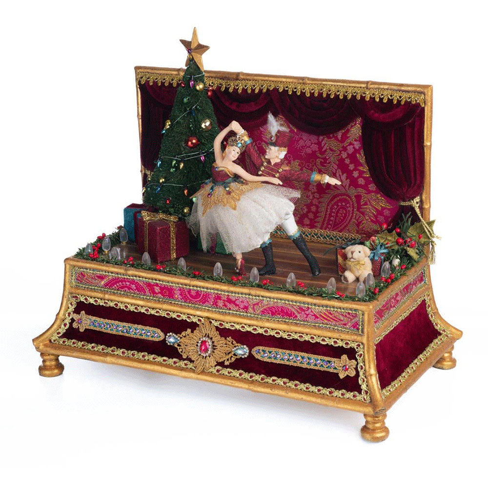 Nutcracker Dancing Hinged Box by Katherine's Collection image 1