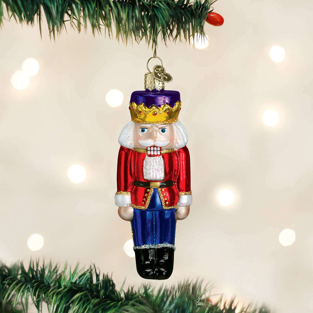 Old World Christmas Nutcracker Prince Blown Glass Ornament