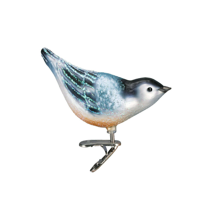 Old World Christmas Nuthatch Blown Glass Ornament
