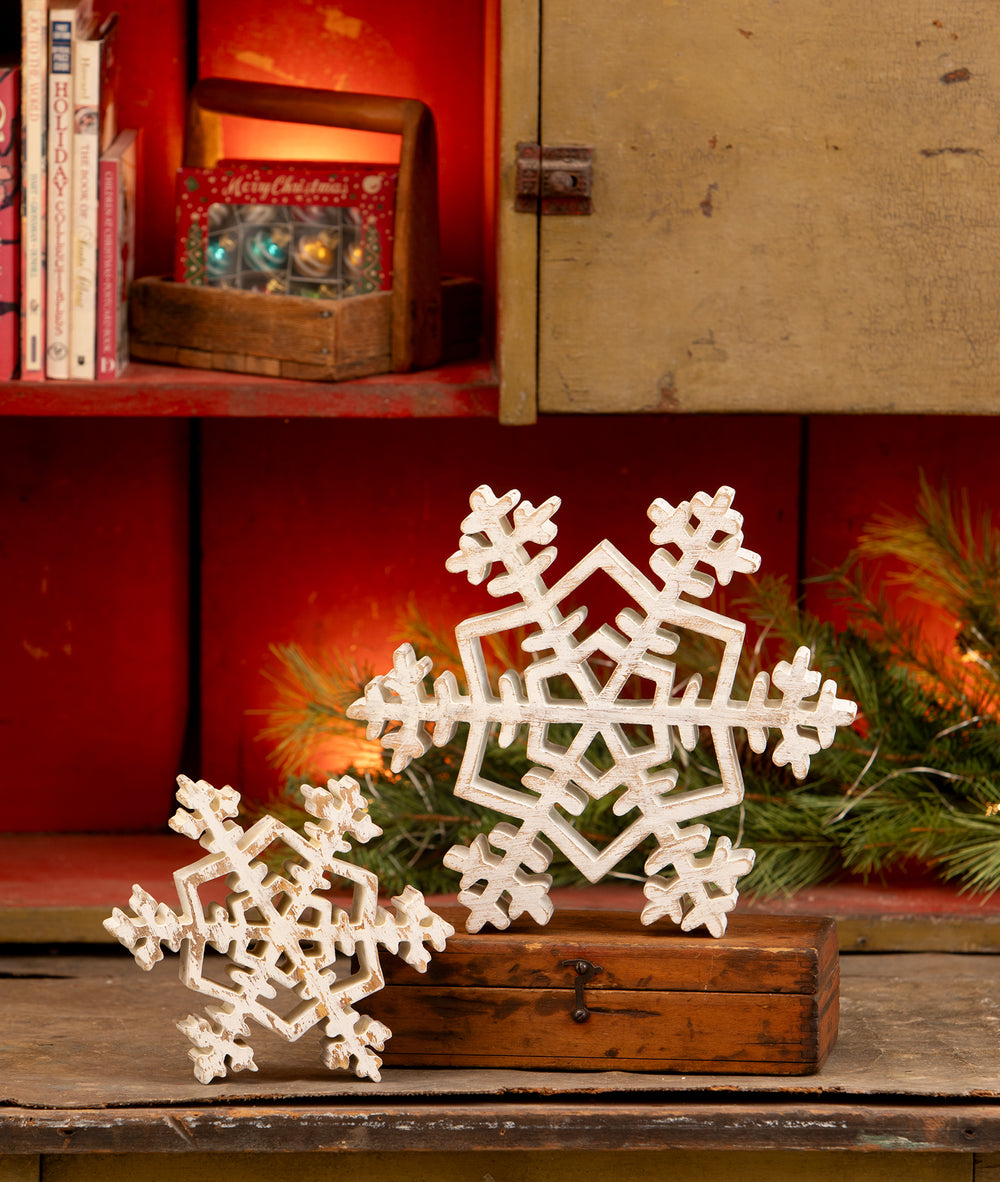 Wooden 7" Snowflake by Bethany Lowe Designs, image 2