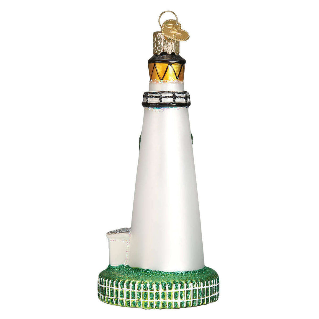 Old World Christmas Ocracoke Lighthouse Blown Glass Ornament